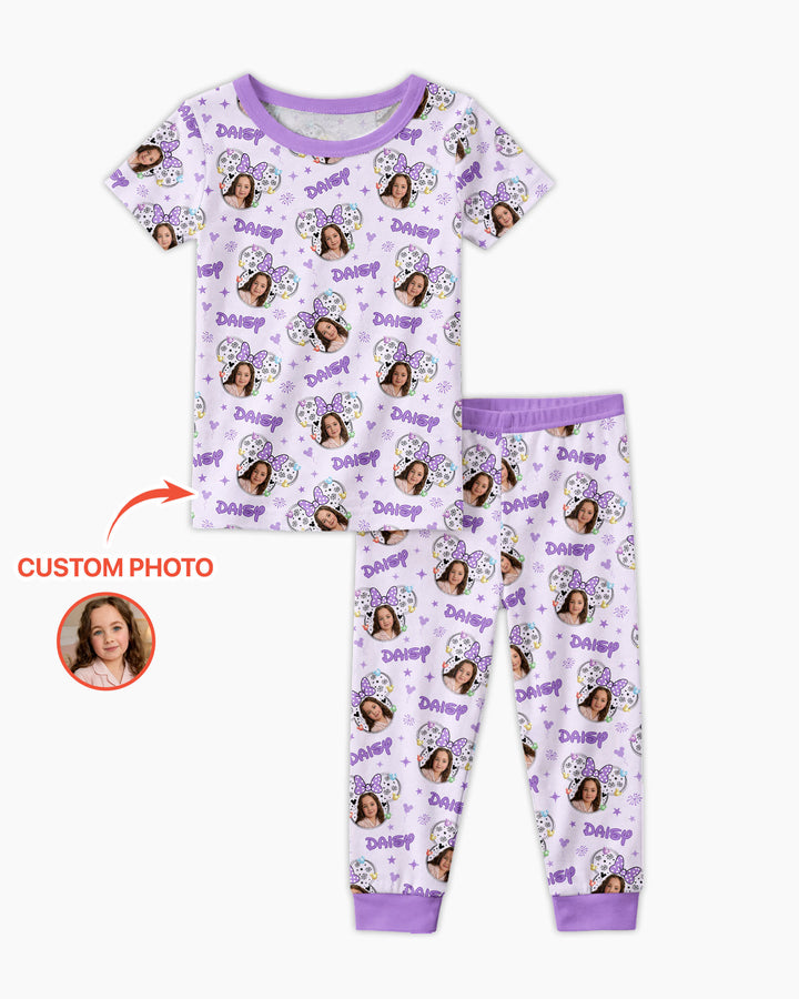 Zweiteiliges, kurzärmliges Pyjama-Set mit Marienkäfern