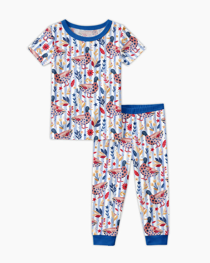 Zweiteiliges, kurzärmliges Pyjama-Set mit Marienkäfern