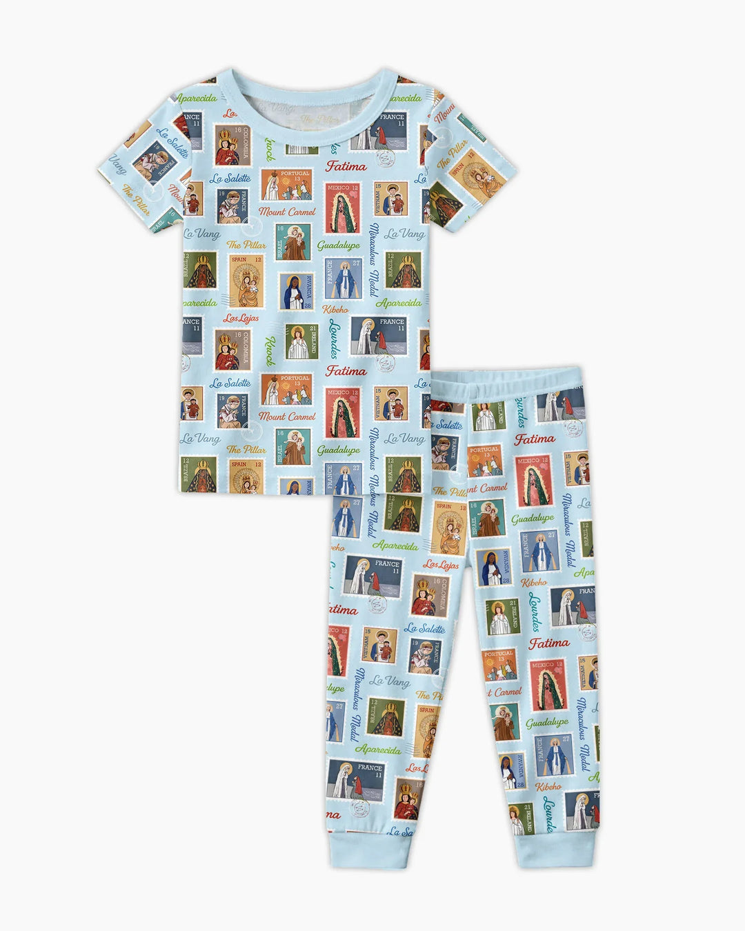 Zweiteiliges, kurzärmliges Pyjama-Set mit Marienkäfern