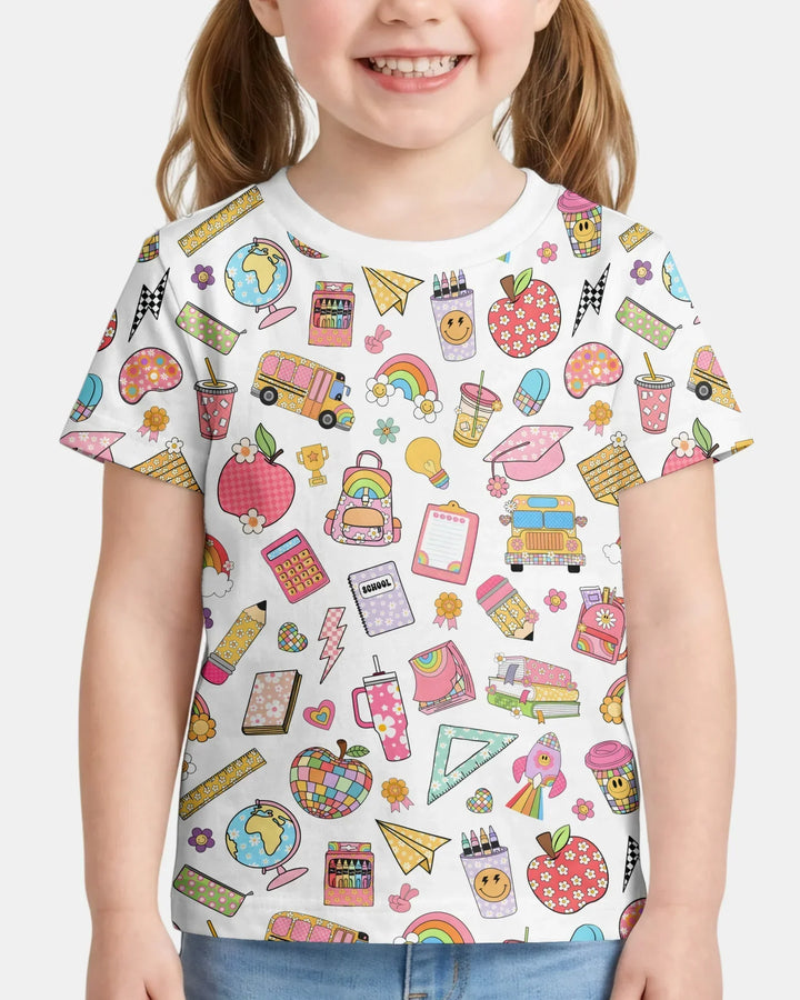 Preppy Back to School Bamboo Crewneck T-Shirt