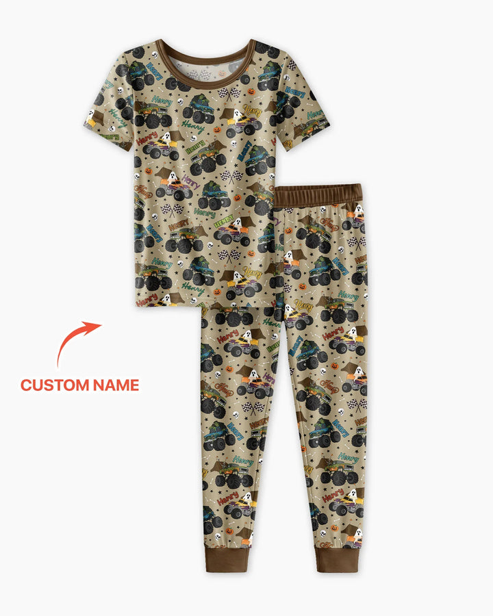 Zweiteiliges, kurzärmliges Pyjama-Set mit Marienkäfern