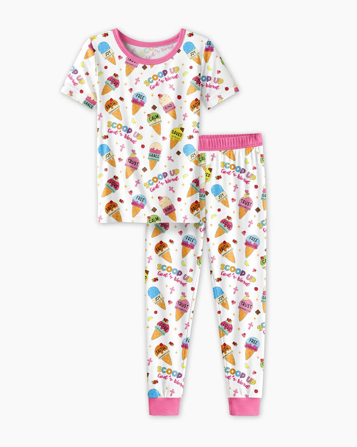 Zweiteiliges, kurzärmliges Pyjama-Set mit Marienkäfern