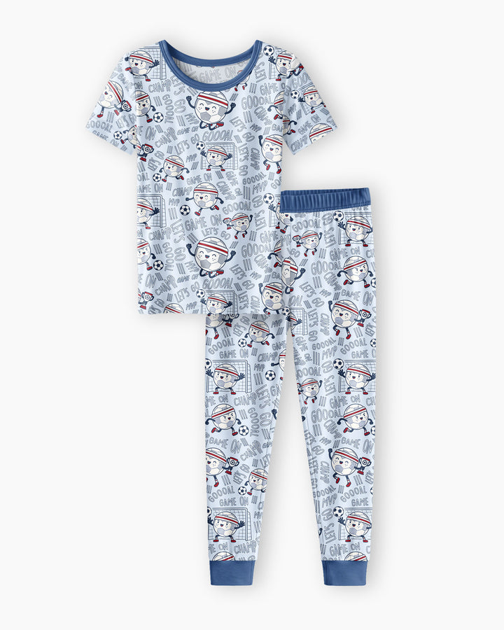 Zweiteiliges, kurzärmliges Pyjama-Set mit Marienkäfern