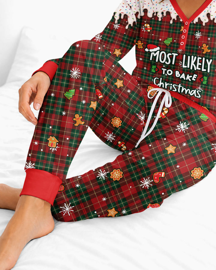 Funny Christmas Family Matching Bamboo Women Pajama Set