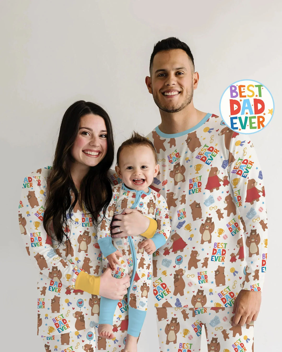 Best Daddy Bear Ever Family Matching Bamboo Men's Pajama Set