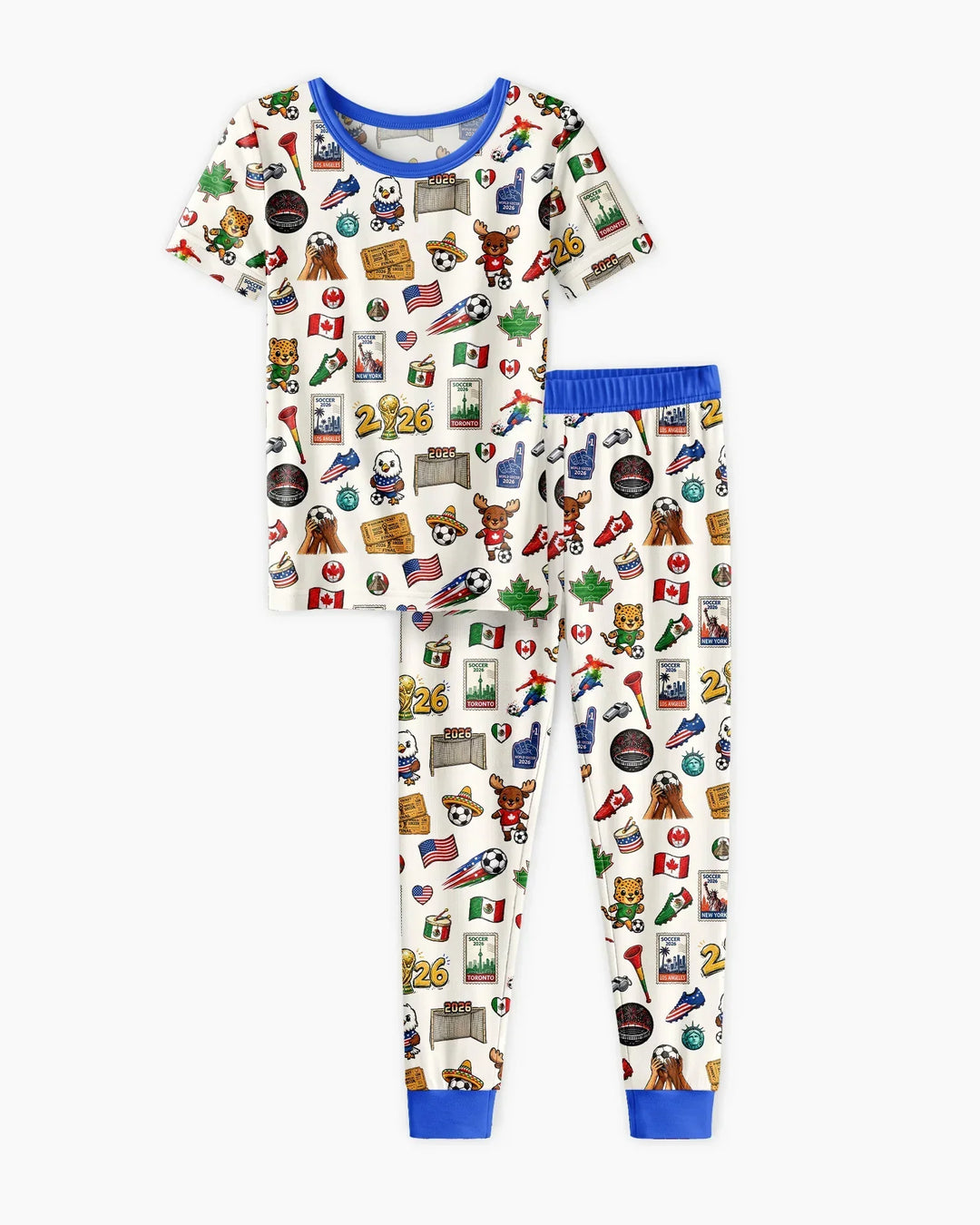Zweiteiliges, kurzärmliges Pyjama-Set mit Marienkäfern