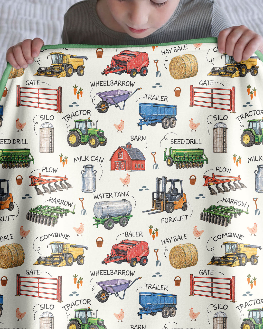 Little Farmer Bamboo Blanket