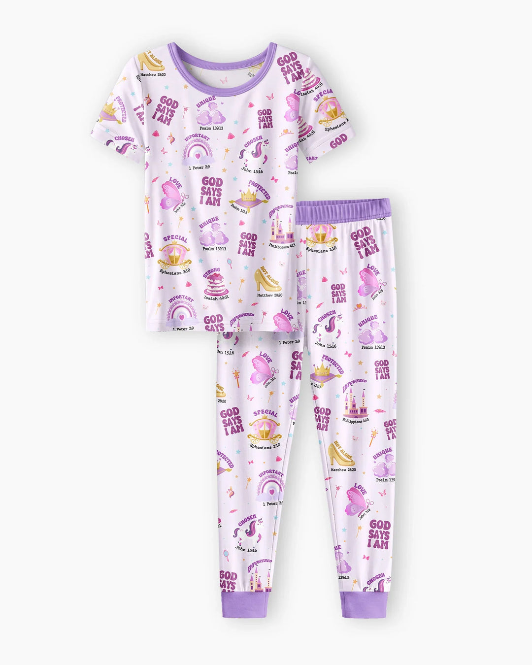 Zweiteiliges, kurzärmliges Pyjama-Set mit Marienkäfern