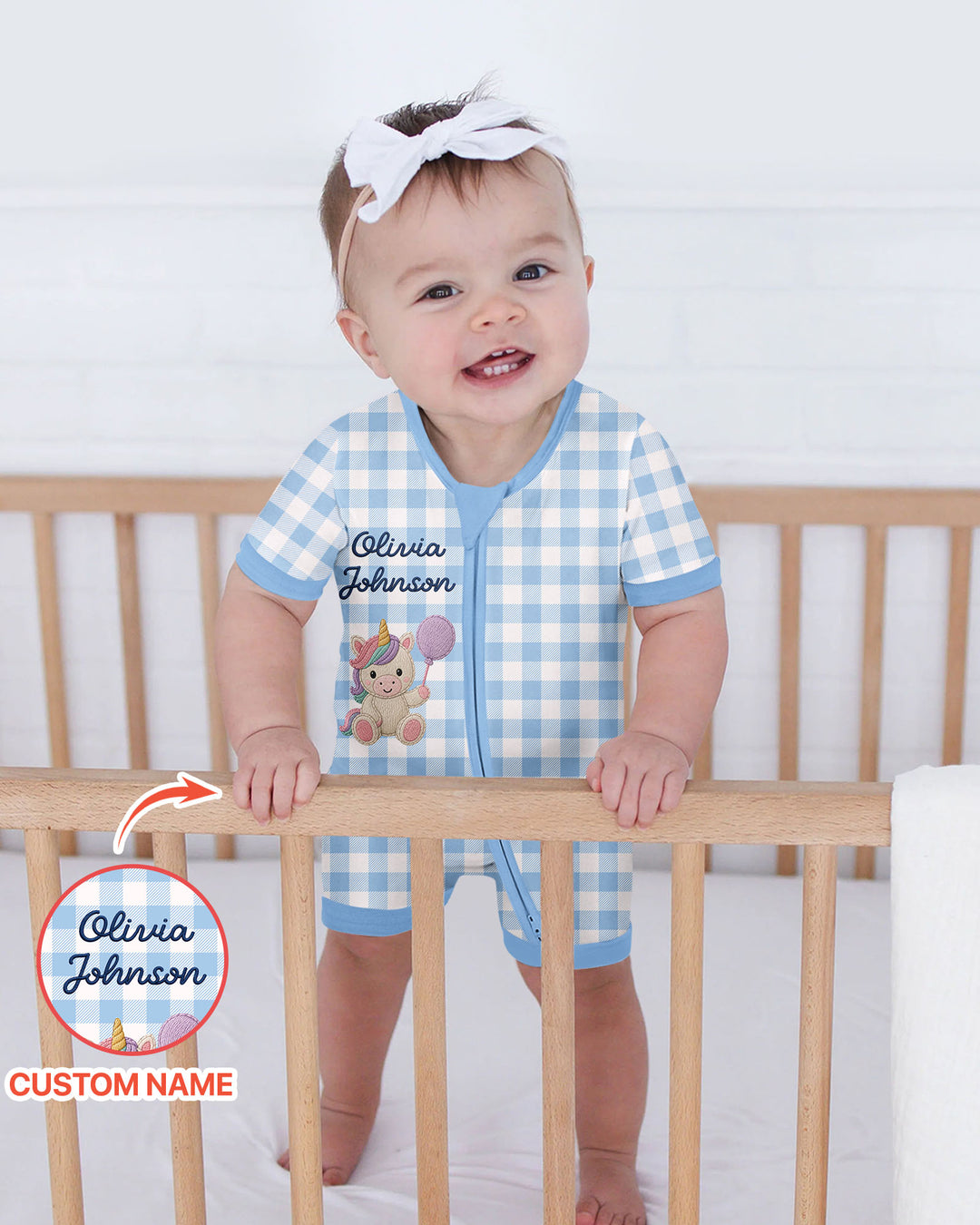 Teddy Bear Baby Bamboo Shorty Zippy