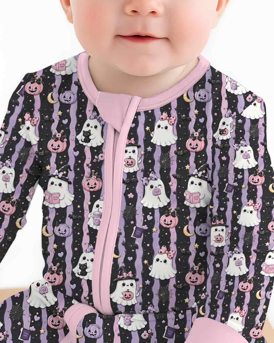 Cute Ghost Halloween Bamboo Convertible Zippy