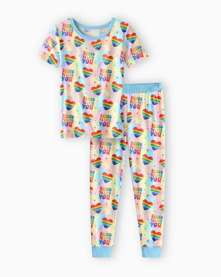 Zweiteiliges, kurzärmliges Pyjama-Set mit Marienkäfern