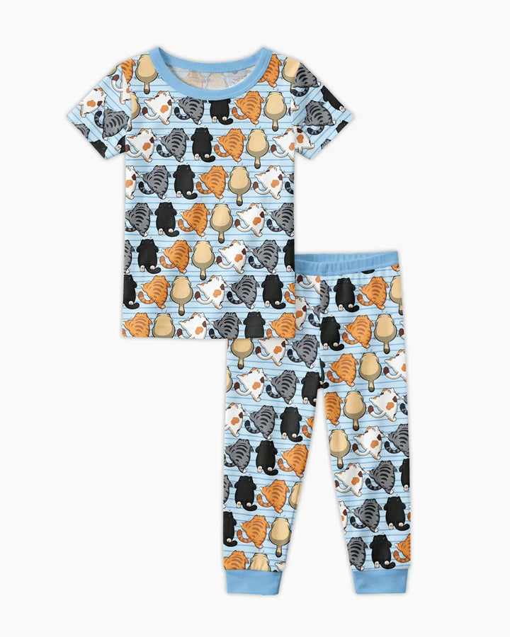 Zweiteiliges, kurzärmliges Pyjama-Set mit Marienkäfern