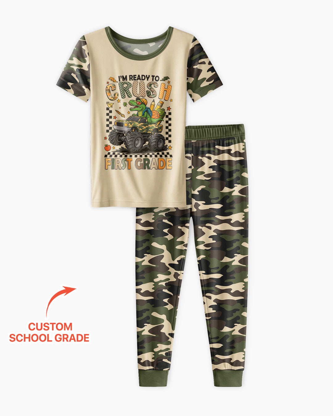 Zweiteiliges, kurzärmliges Pyjama-Set mit Marienkäfern