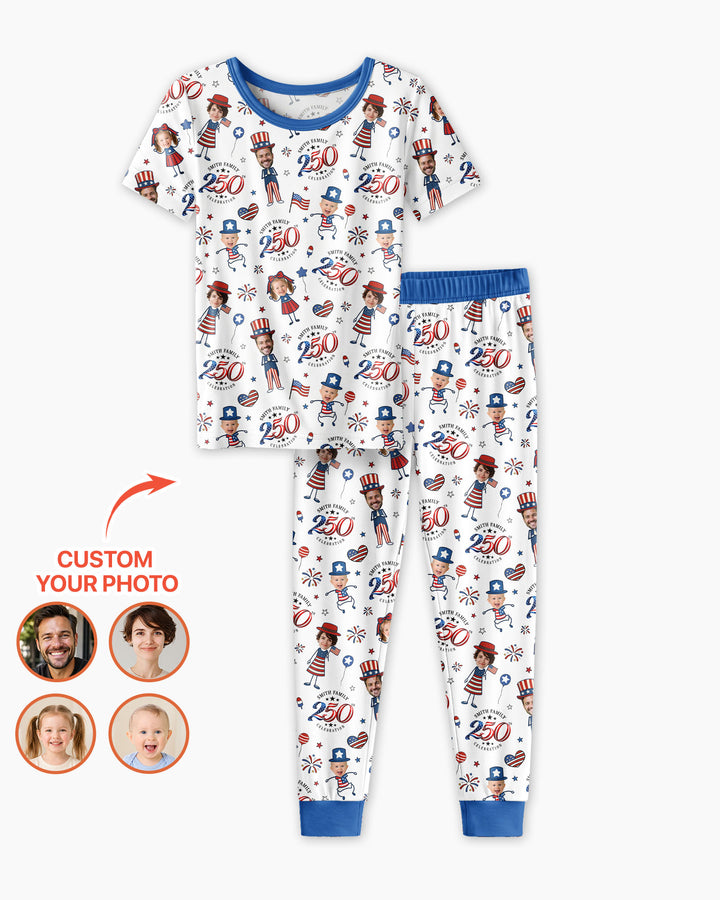 Zweiteiliges, kurzärmliges Pyjama-Set mit Marienkäfern