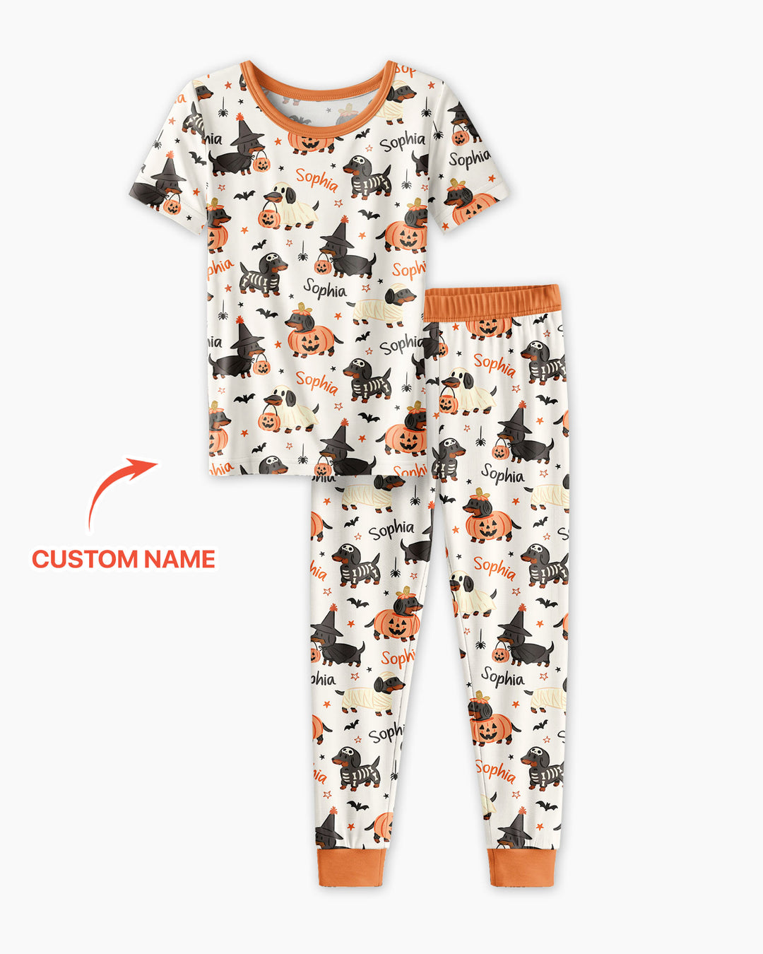 Zweiteiliges, kurzärmliges Pyjama-Set mit Marienkäfern