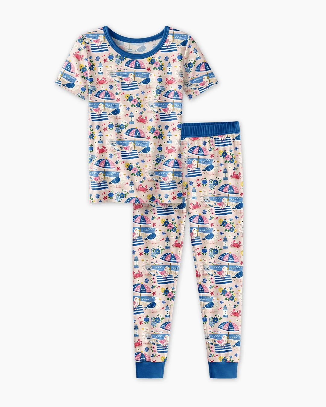 Zweiteiliges, kurzärmliges Pyjama-Set mit Marienkäfern