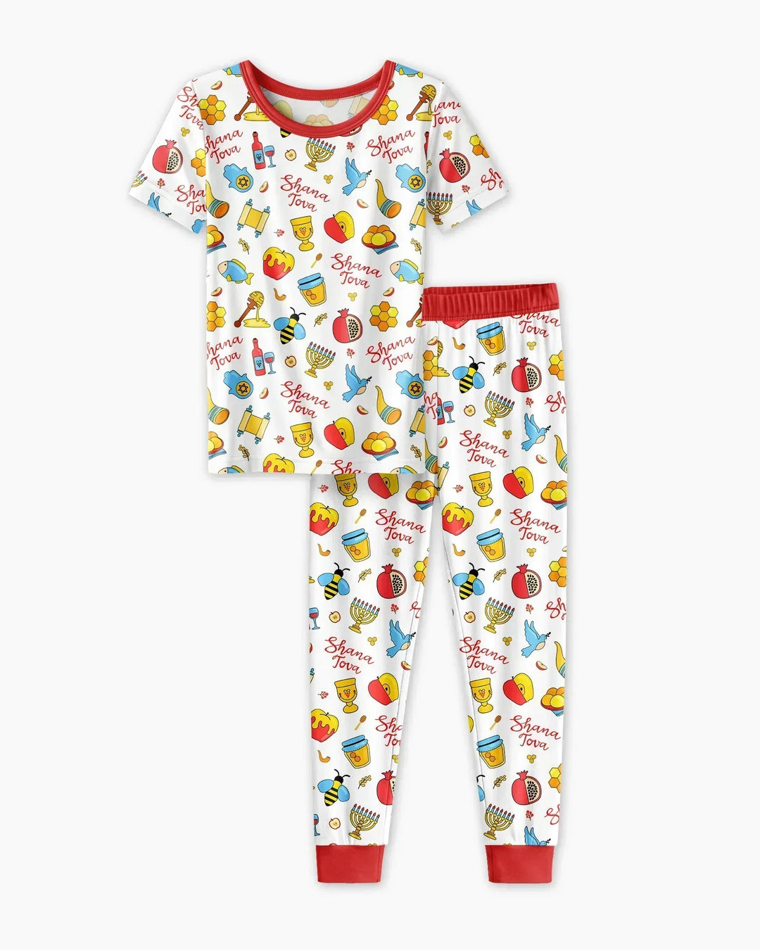 Zweiteiliges, kurzärmliges Pyjama-Set mit Marienkäfern