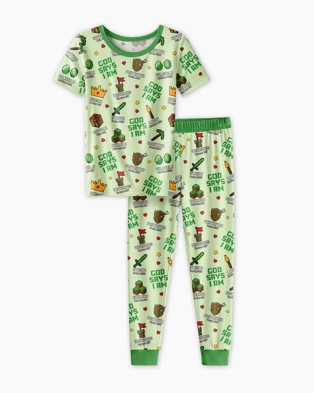 Zweiteiliges, kurzärmliges Pyjama-Set mit Marienkäfern