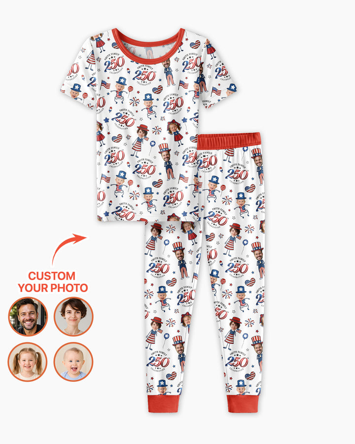 Zweiteiliges, kurzärmliges Pyjama-Set mit Marienkäfern
