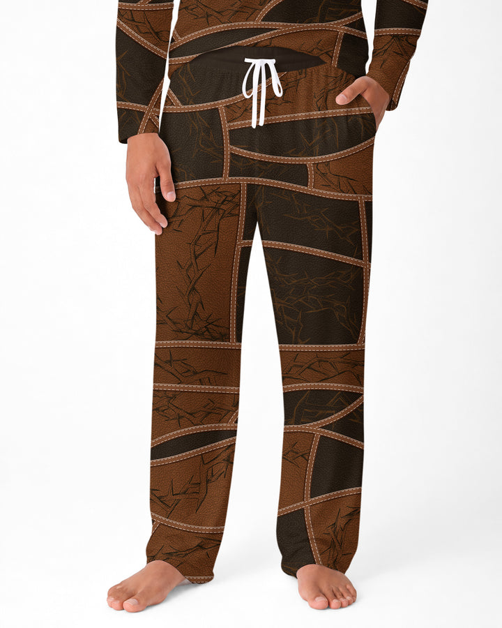 Personalized God Says I Am Letter In Bible Bamboo Men's Pajama Set
