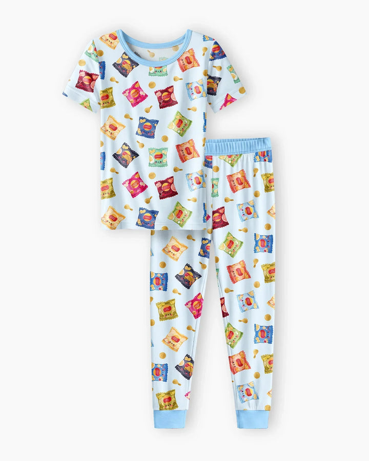 Zweiteiliges, kurzärmliges Pyjama-Set mit Marienkäfern