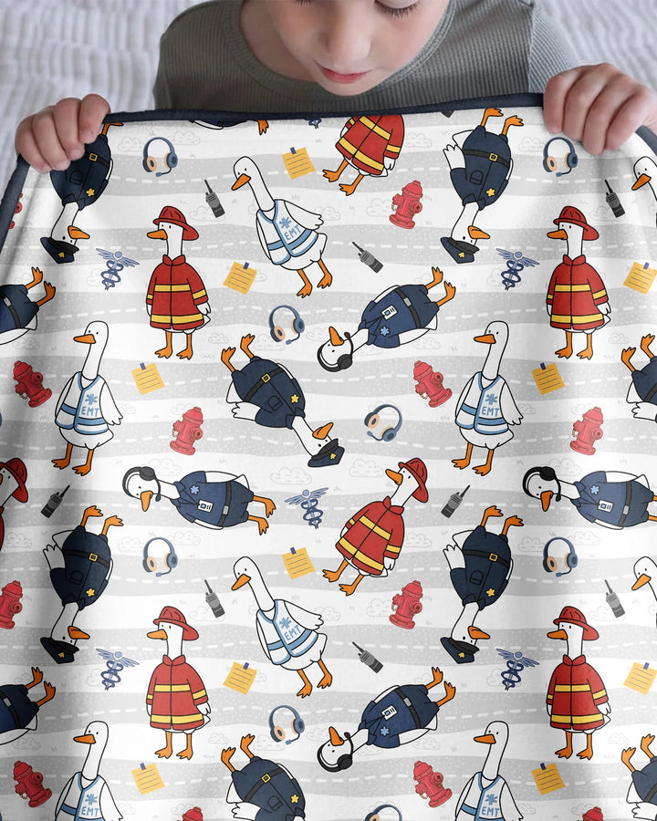 Rescue Goose Squad Bamboo Blanket