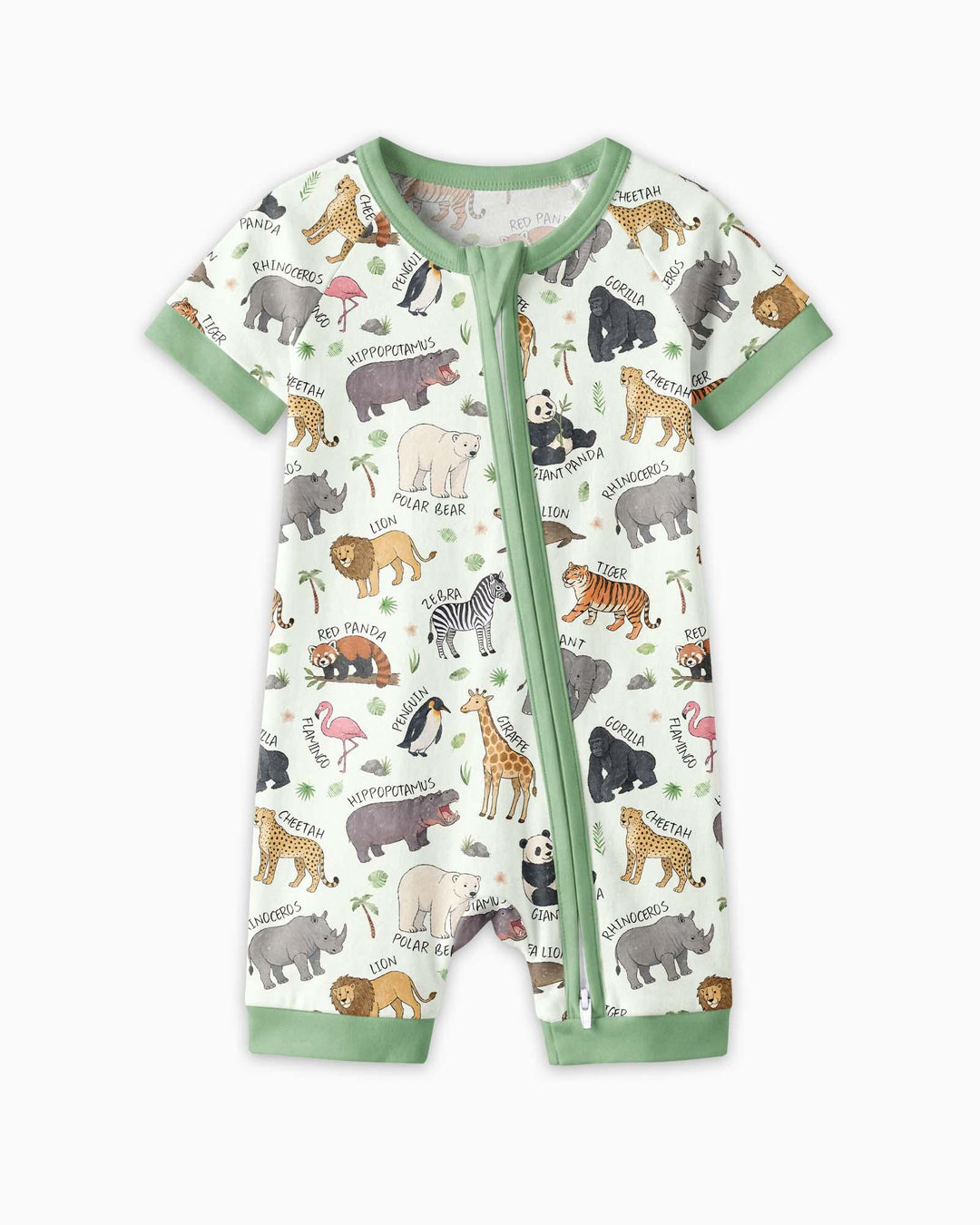 Safari Animals Bamboo Shorty Zippy