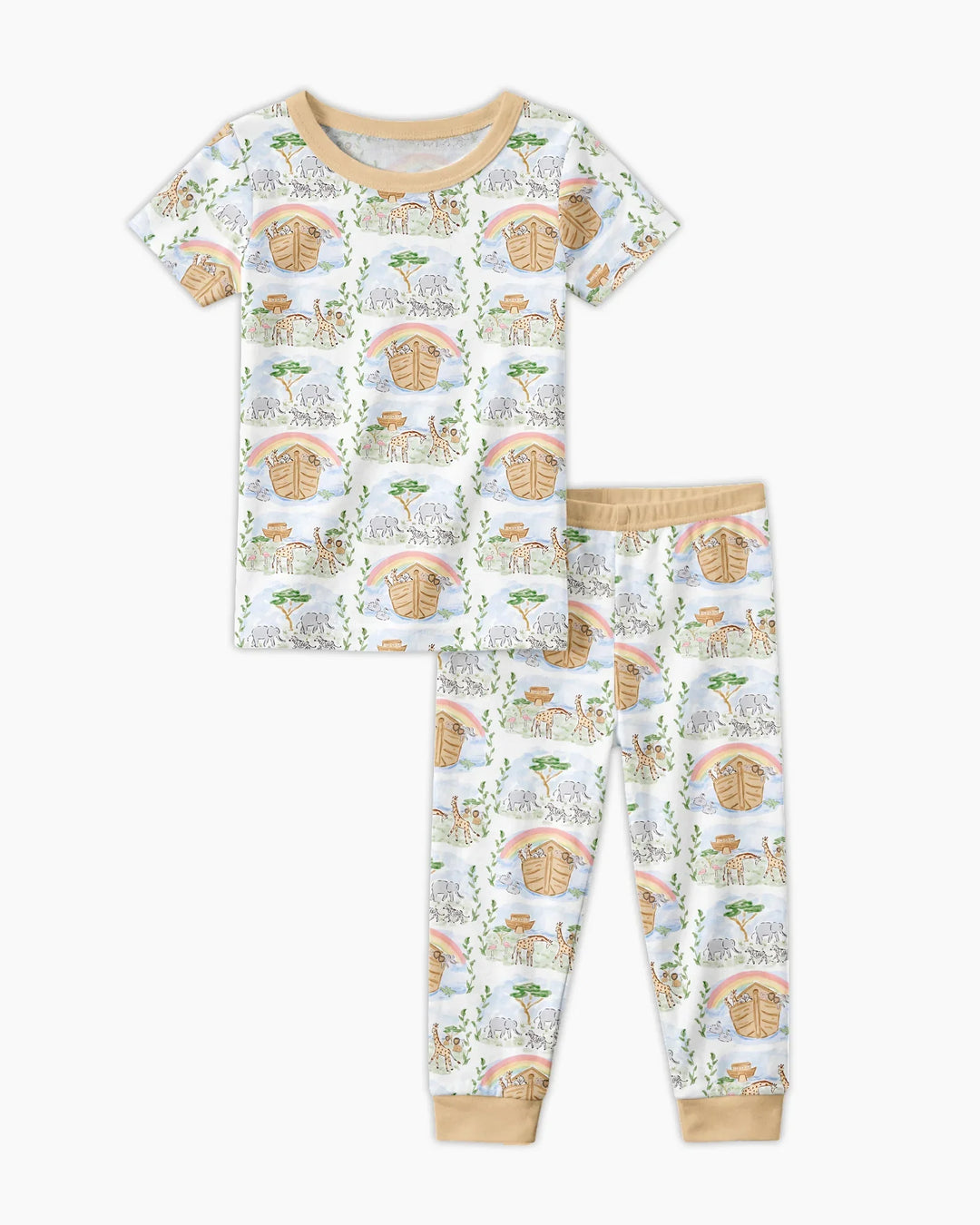 Zweiteiliges, kurzärmliges Pyjama-Set mit Marienkäfern