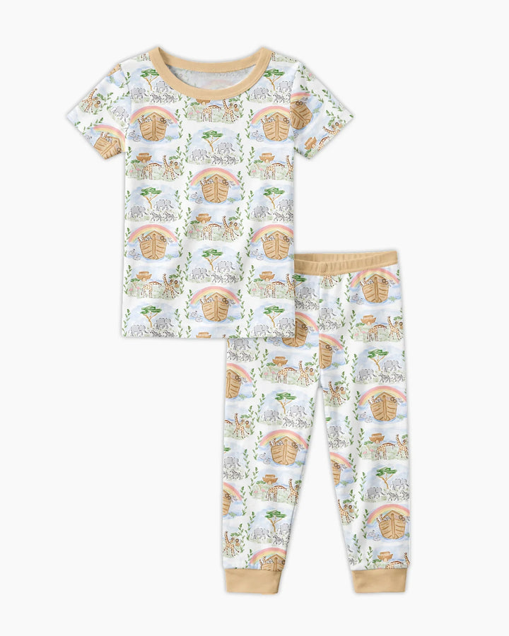Zweiteiliges, kurzärmliges Pyjama-Set mit Marienkäfern
