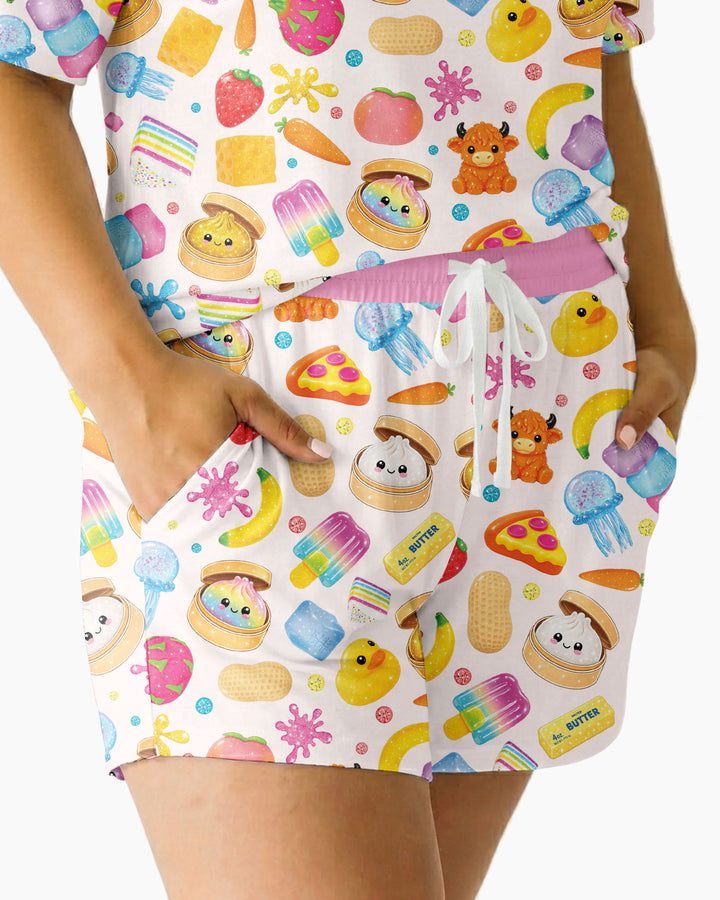 In My Squishies Era Bamboo Women Short Sleeve Short Pajama Set