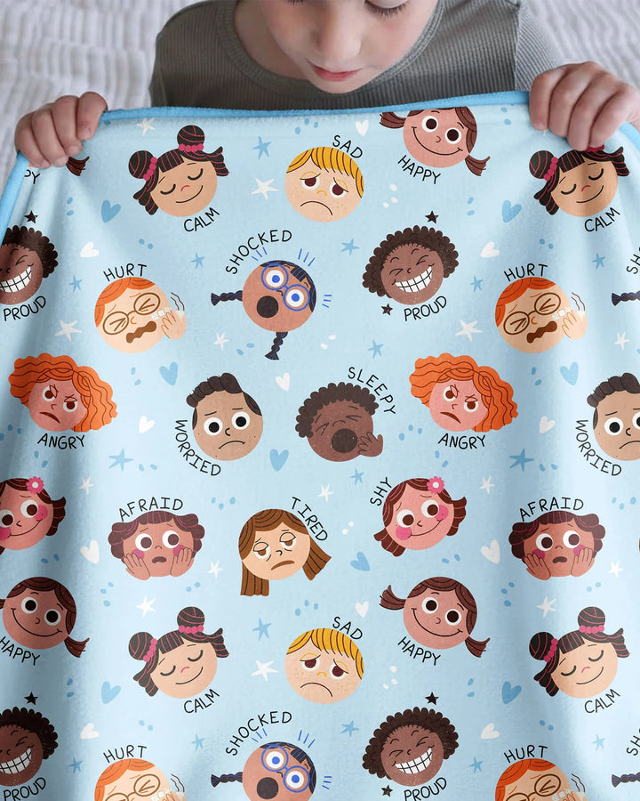 Feelings Vocabulary Bamboo Blanket
