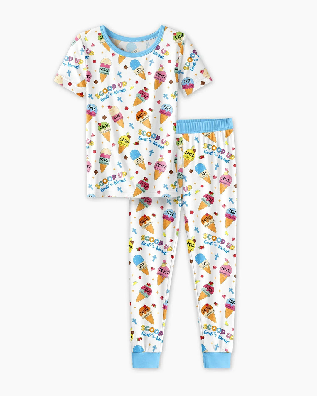 Zweiteiliges, kurzärmliges Pyjama-Set mit Marienkäfern