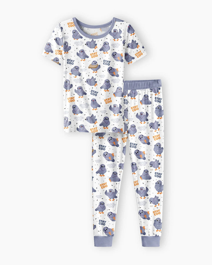 Zweiteiliges, kurzärmliges Pyjama-Set mit Marienkäfern