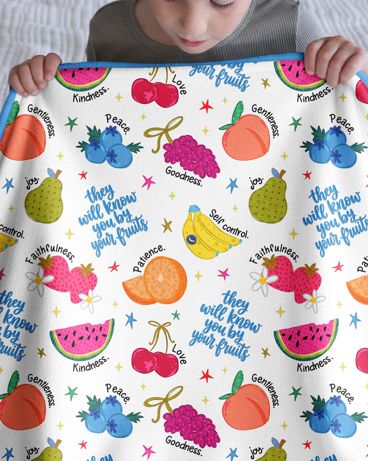 They Will Know You By Your Fruits Bamboo Blanket