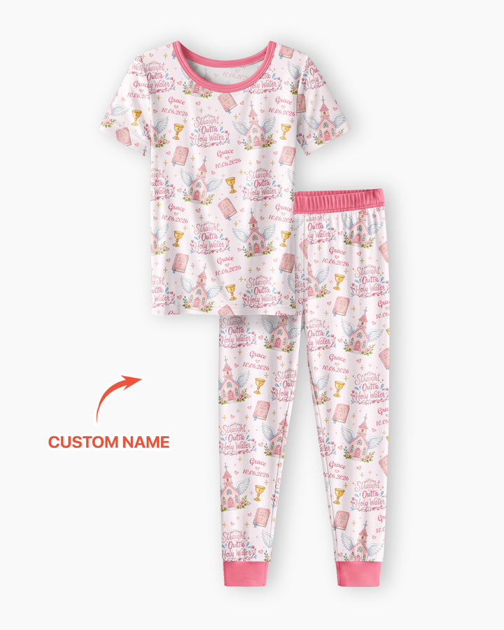 Zweiteiliges, kurzärmliges Pyjama-Set mit Marienkäfern
