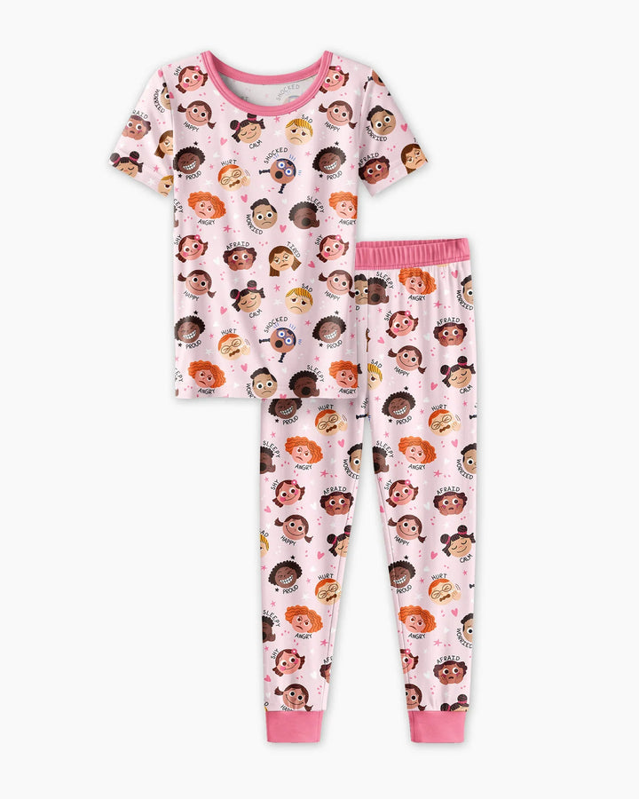 Zweiteiliges, kurzärmliges Pyjama-Set mit Marienkäfern