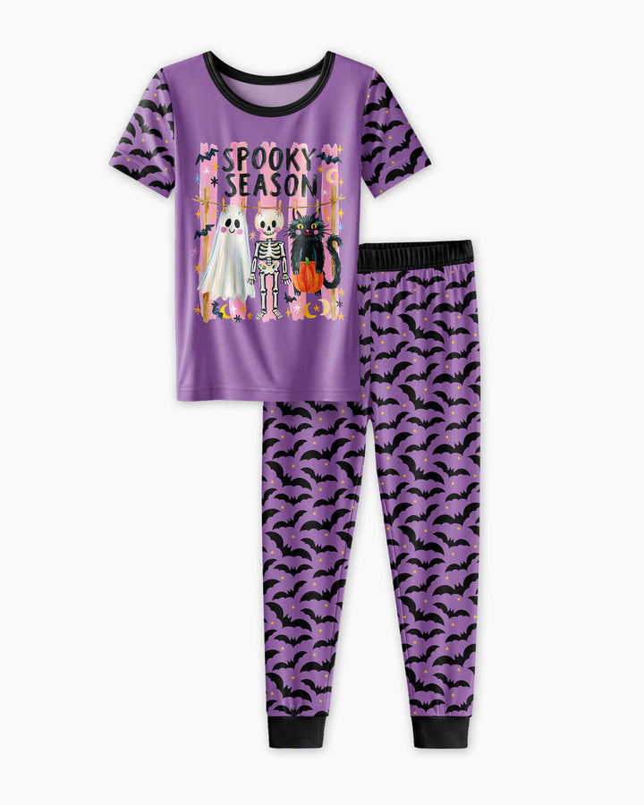 Zweiteiliges, kurzärmliges Pyjama-Set mit Marienkäfern