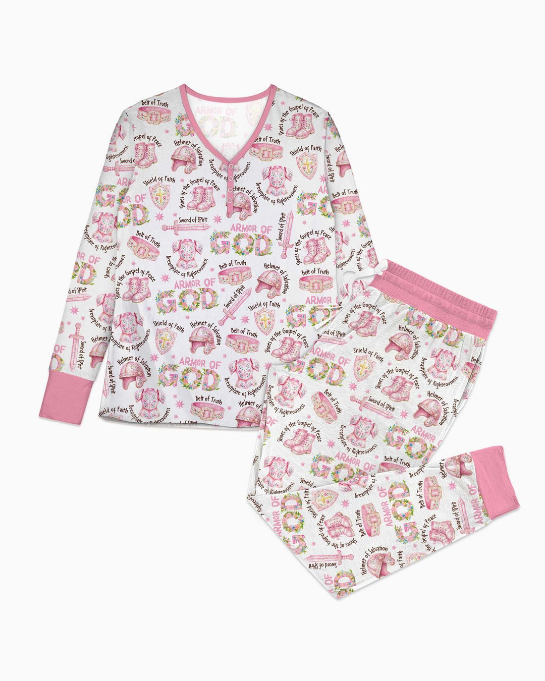 Ganzkörperpanzer Gottes Bambus-Damen-Pyjama-Set