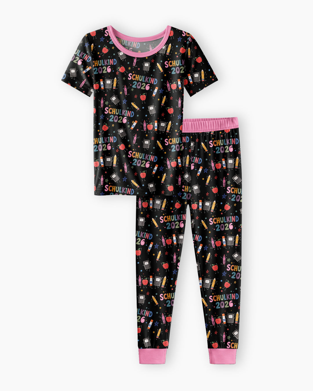 Zweiteiliges, kurzärmliges Pyjama-Set mit Marienkäfern