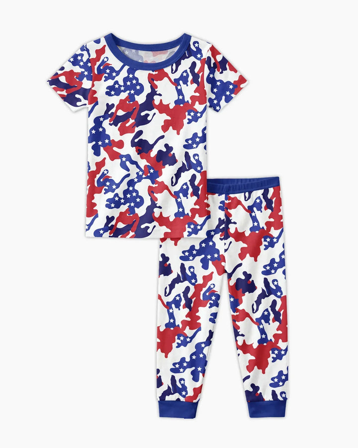 Zweiteiliges, kurzärmliges Pyjama-Set mit Marienkäfern