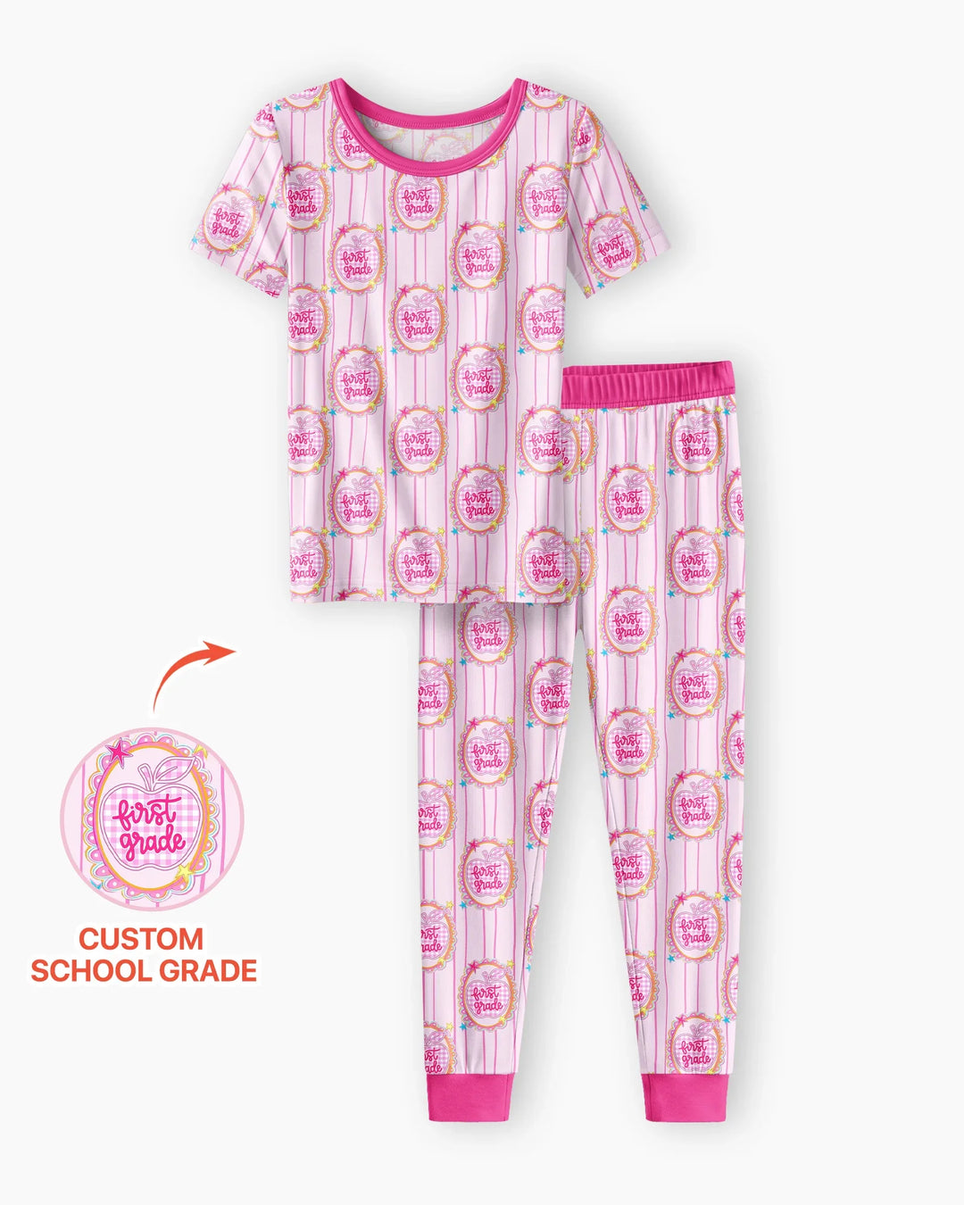 Zweiteiliges, kurzärmliges Pyjama-Set mit Marienkäfern