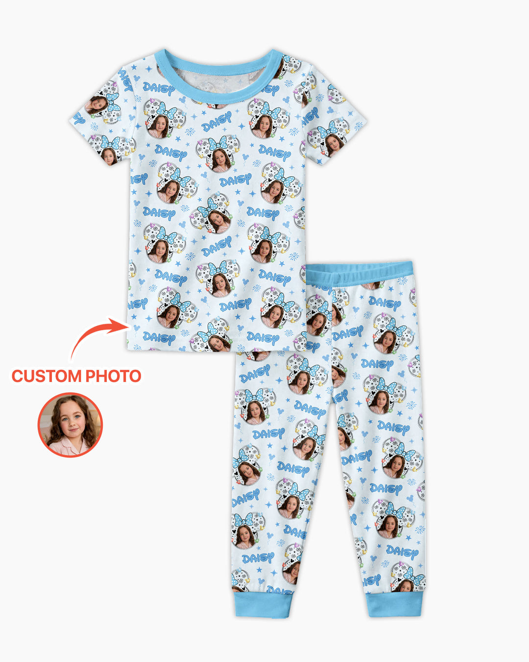 Zweiteiliges, kurzärmliges Pyjama-Set mit Marienkäfern