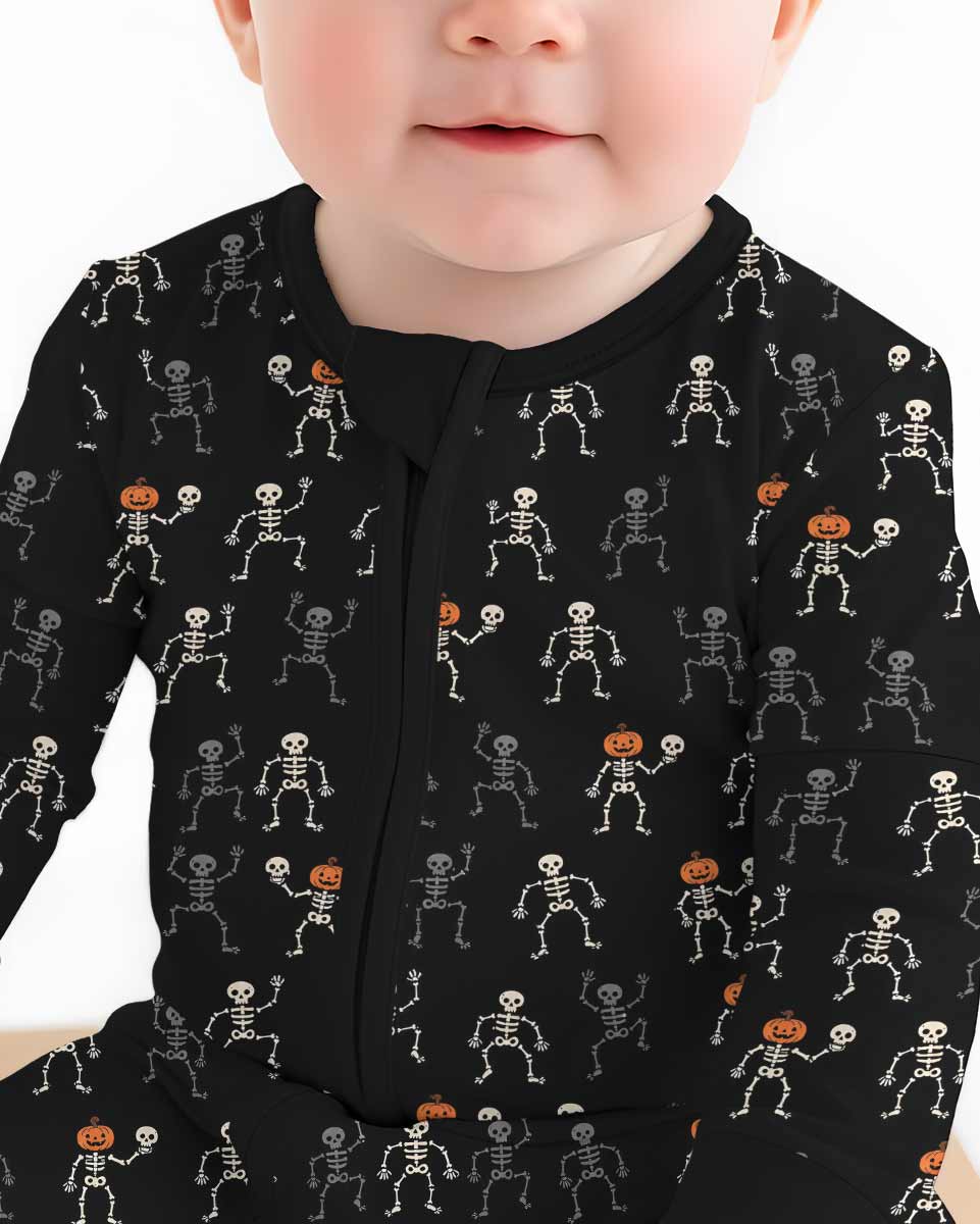 Halloween Dancing Skeleton Bamboo Convertible Zippy