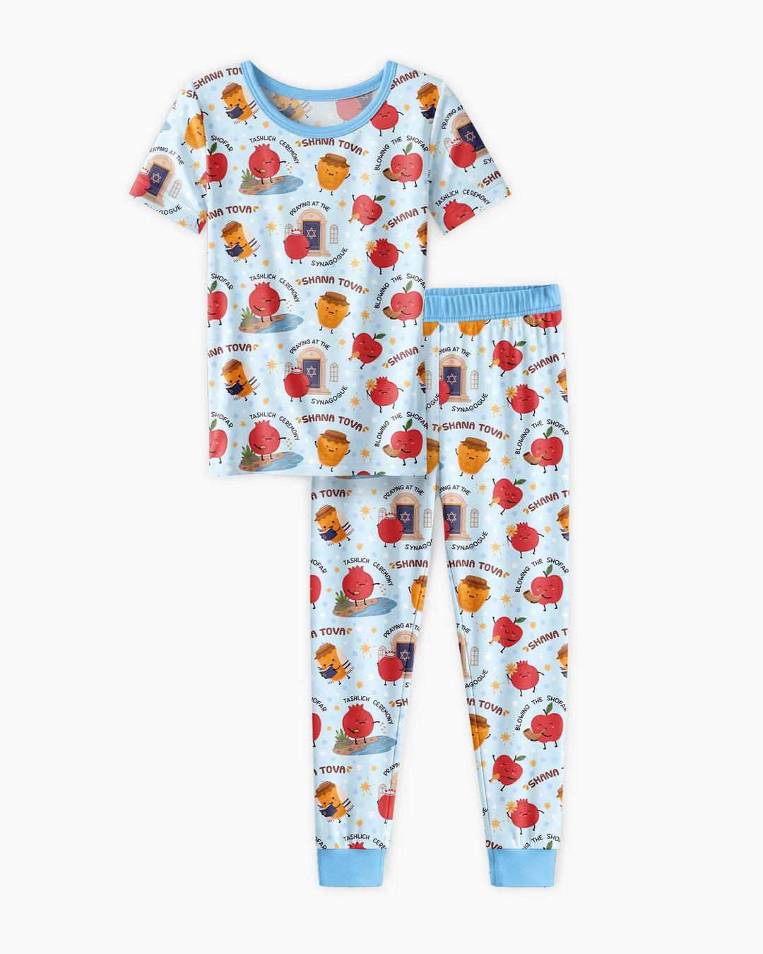 Zweiteiliges, kurzärmliges Pyjama-Set mit Marienkäfern