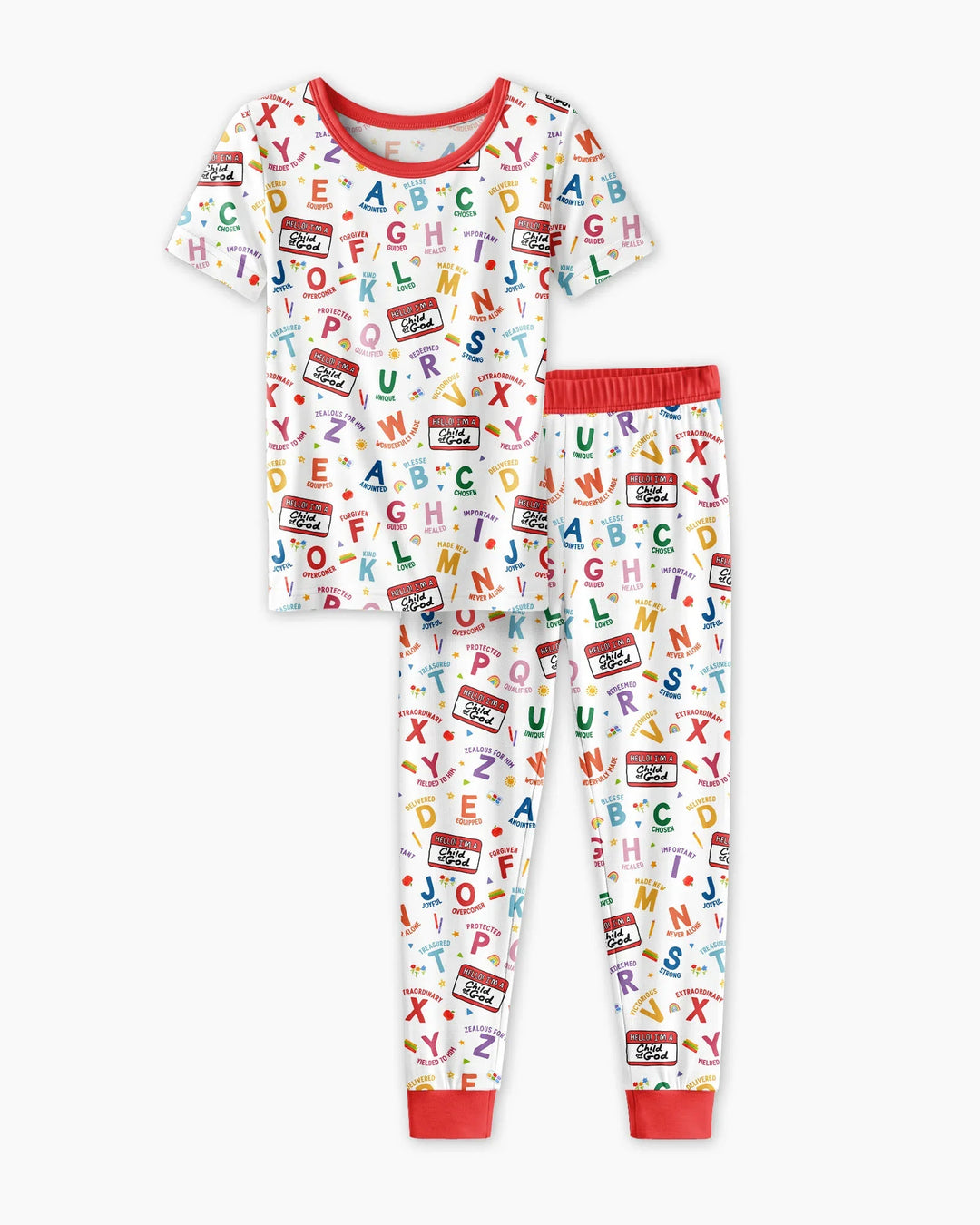 Zweiteiliges, kurzärmliges Pyjama-Set mit Marienkäfern