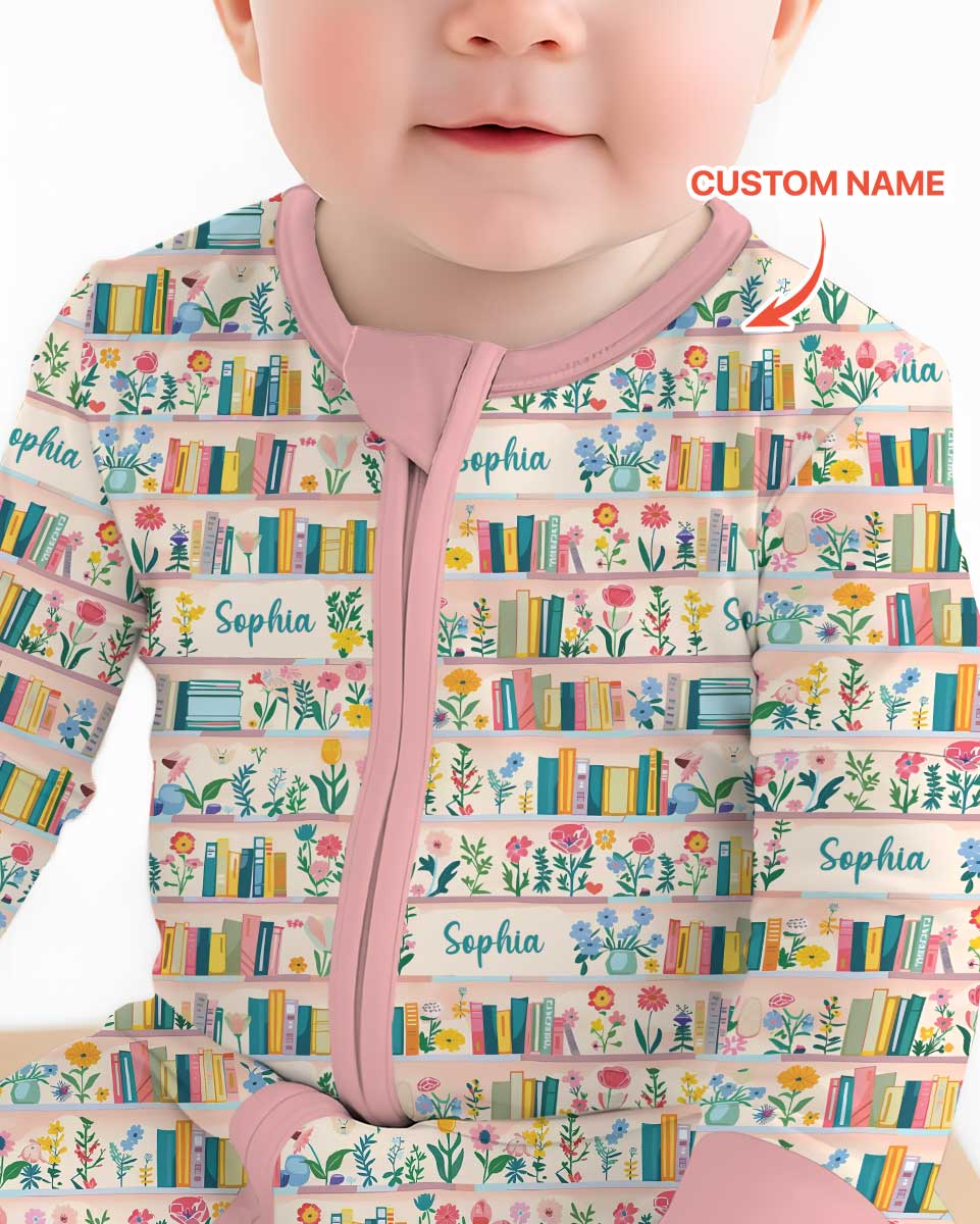 Personalized Book Lover Bamboo Convertible Zippy