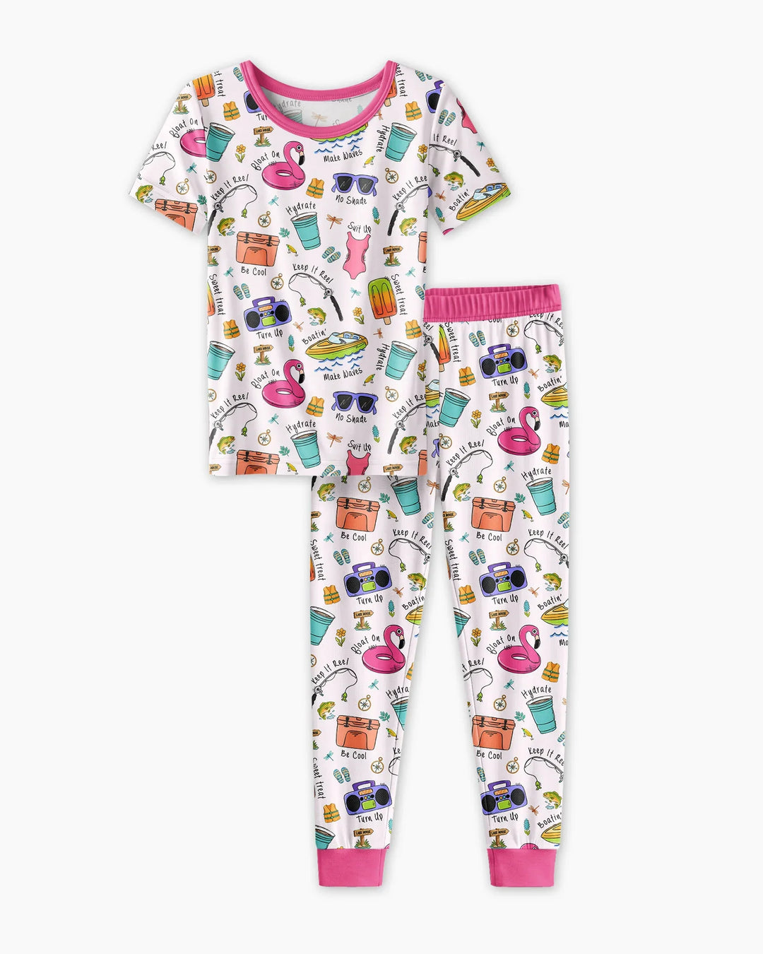 Zweiteiliges, kurzärmliges Pyjama-Set mit Marienkäfern