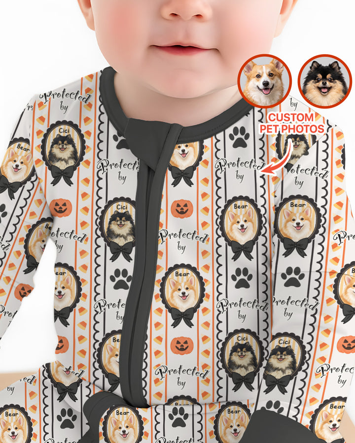 Gerippte Babykleidung mit individuellem Foto - Weich &amp; Skizzenhaft