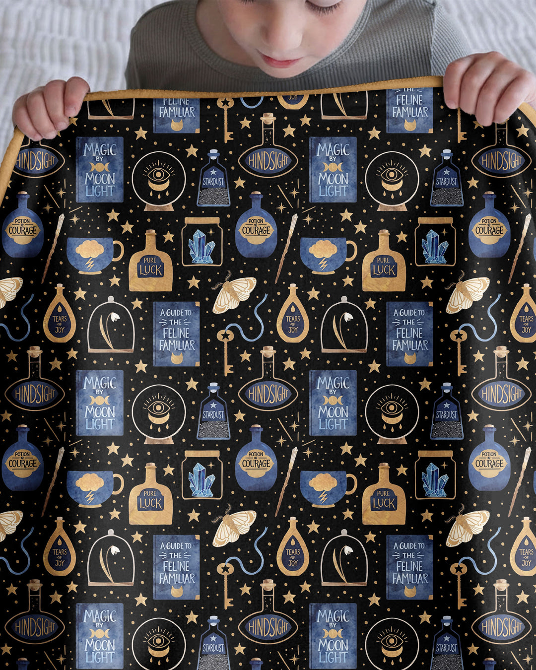 Good Witch Spell books and Potions Bamboo Blanket