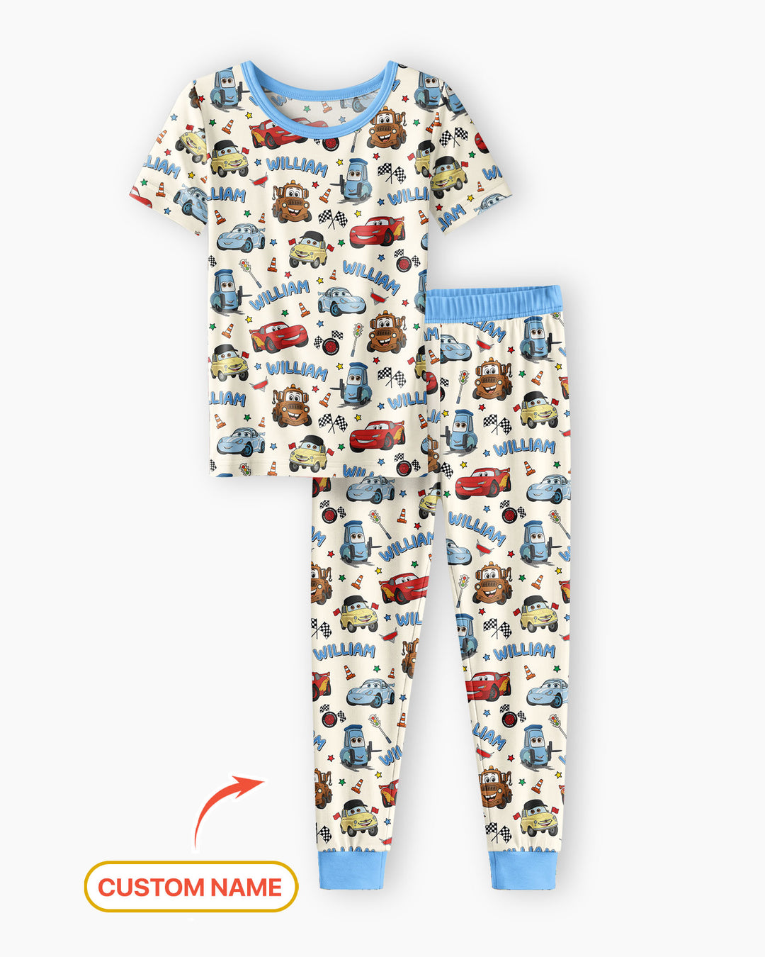 Zweiteiliges, kurzärmliges Pyjama-Set mit Marienkäfern